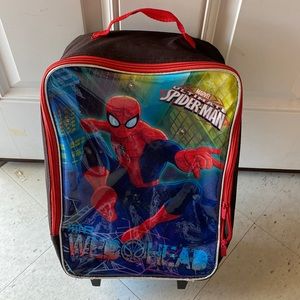 Kids Spider-Man man rolling suitcase